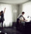 Hotelpersonal beim Reinigen eines Zimmers